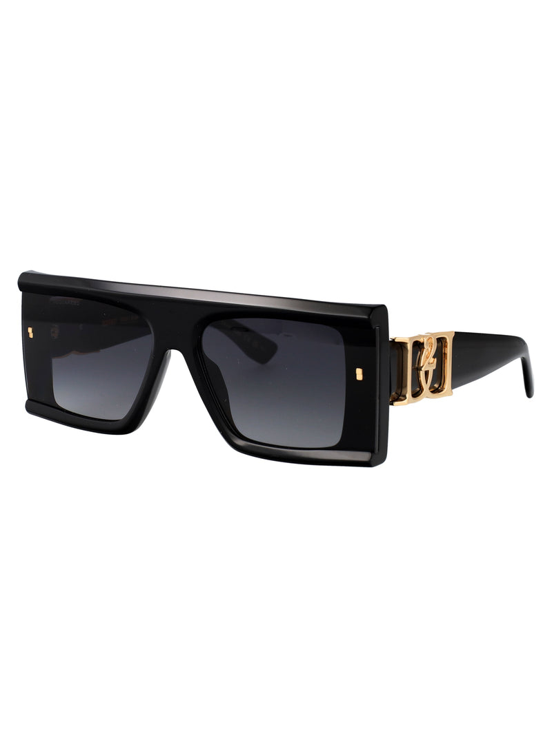 Dsquared2 Polished Black Acetate Sunglasses —