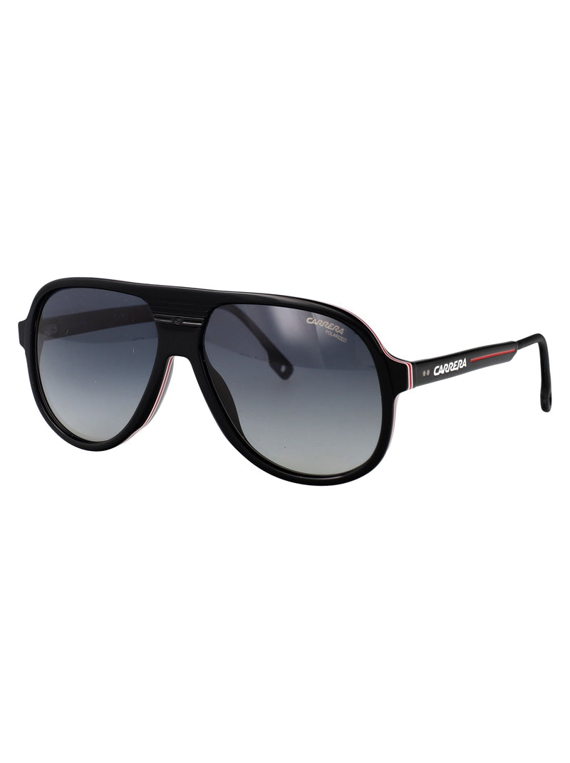 Carrera Acetate Aviator Sunglasses — Black