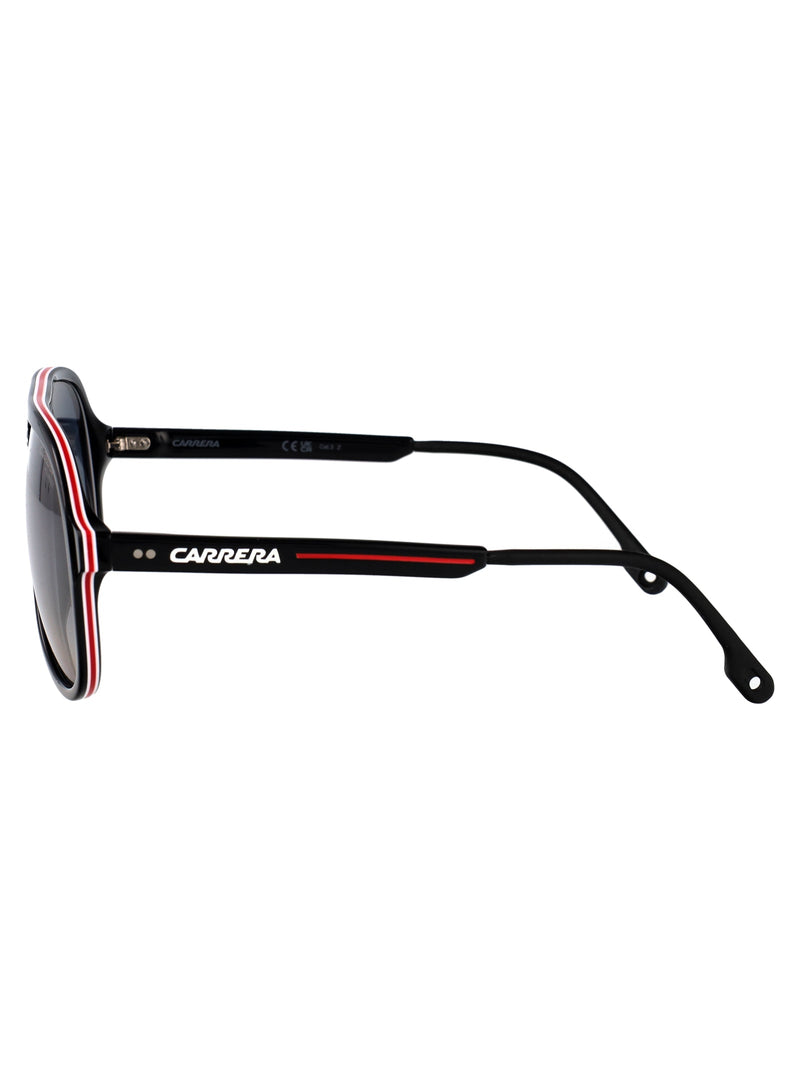 Carrera Acetate Aviator Sunglasses — Black