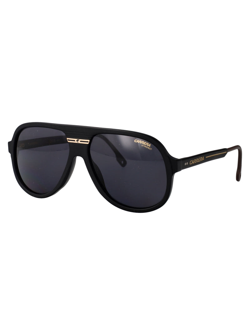 Carrera Acetate Aviator Sunglasses — Black