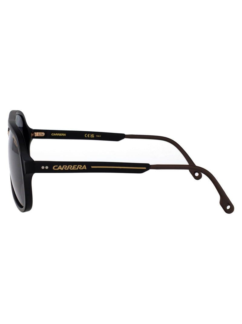 Carrera Acetate Aviator Sunglasses — Black