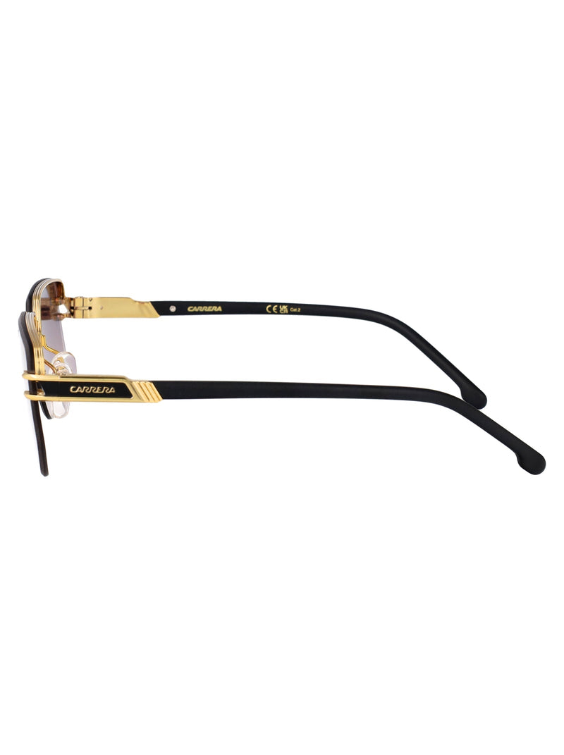 Carrera Rimless Sunglasses — Black Metal
