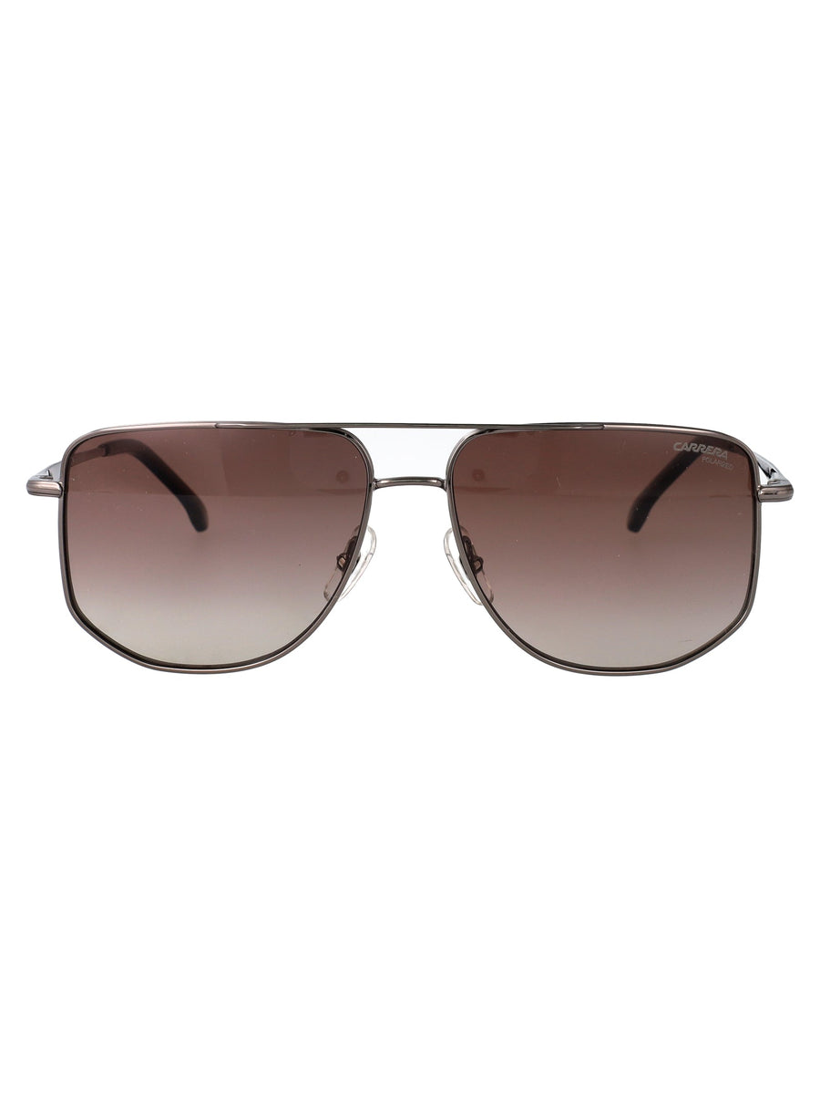 Carrera Stainless Steel Aviator Sunglasses — Black