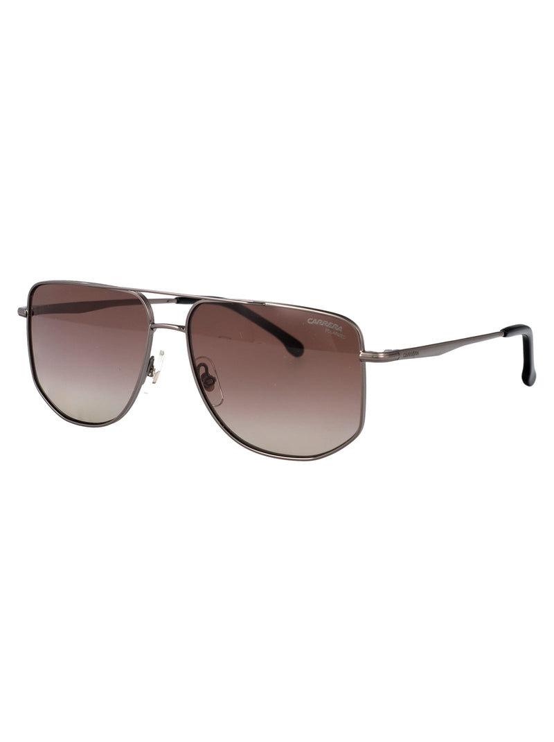 Carrera Stainless Steel Aviator Sunglasses — Black