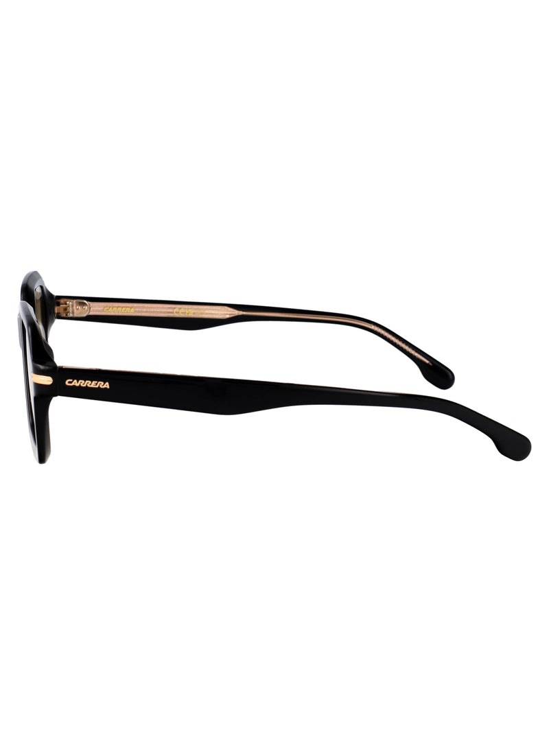 Carrera Acetate Square Frame Sunglasses — Black