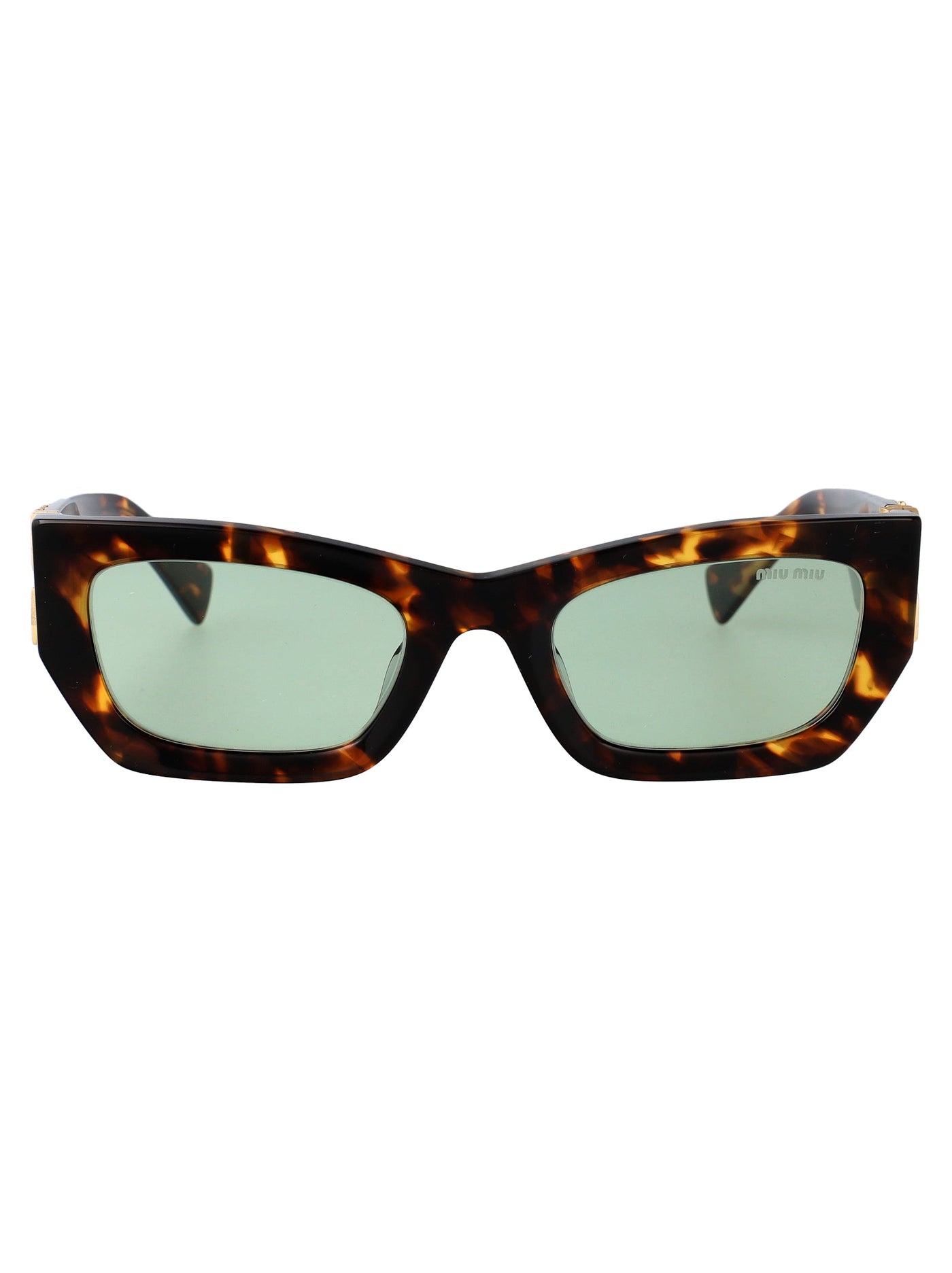 Miu Miu 0mu Tortoiseshell Acetate Sunglasses — Brown