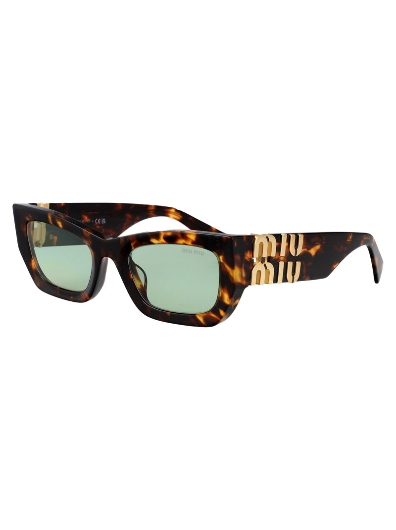 Miu Miu 0mu Tortoiseshell Acetate Sunglasses — Brown