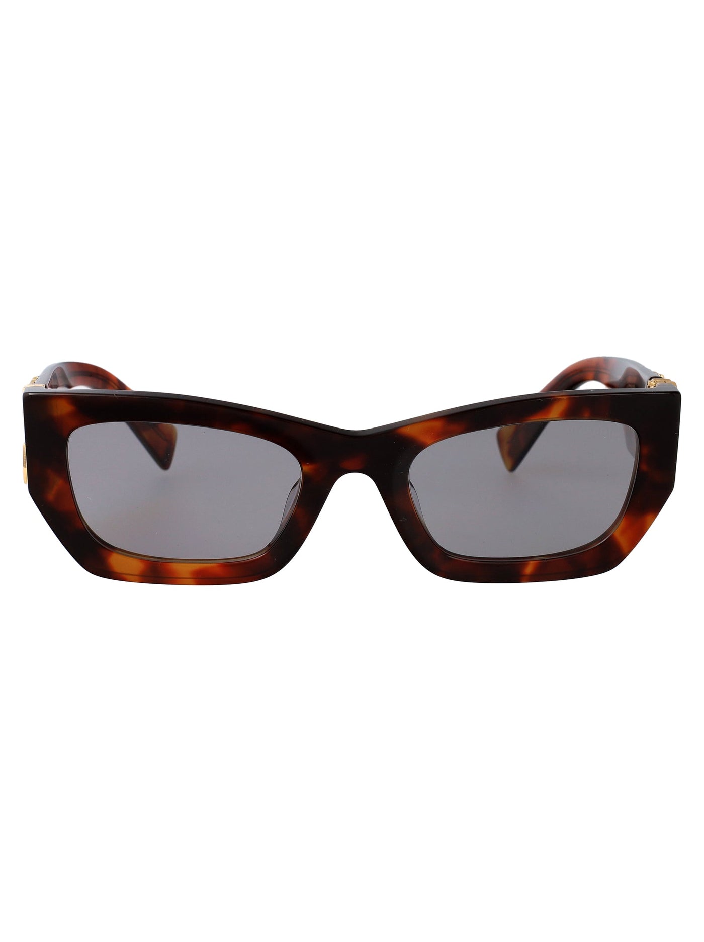 Miu Miu 0mu Acetate Tortoiseshell Sunglasses — Brown
