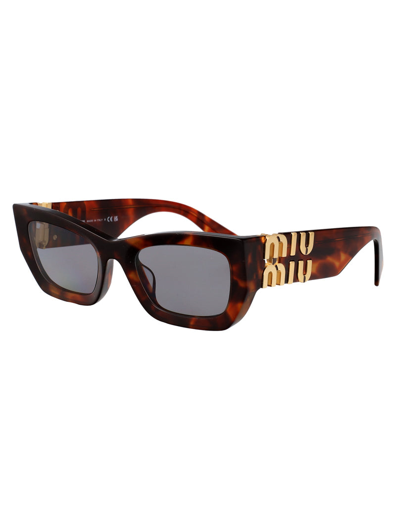 Miu Miu 0mu Acetate Tortoiseshell Sunglasses — Brown