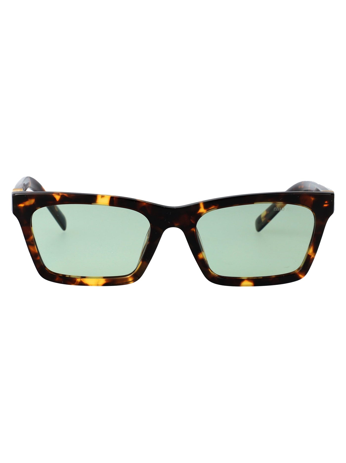Miu Miu 0mu Tortoiseshell Acetate Sunglasses — Brown