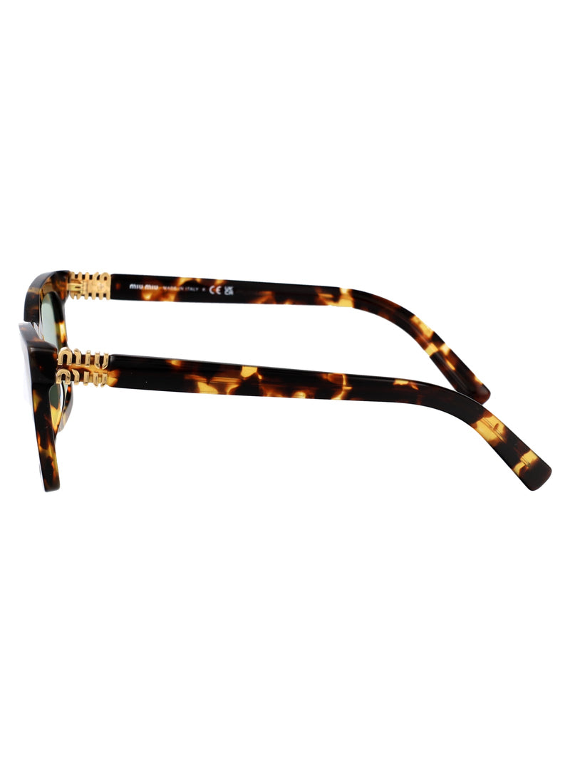 Miu Miu 0mu Tortoiseshell Acetate Sunglasses — Brown