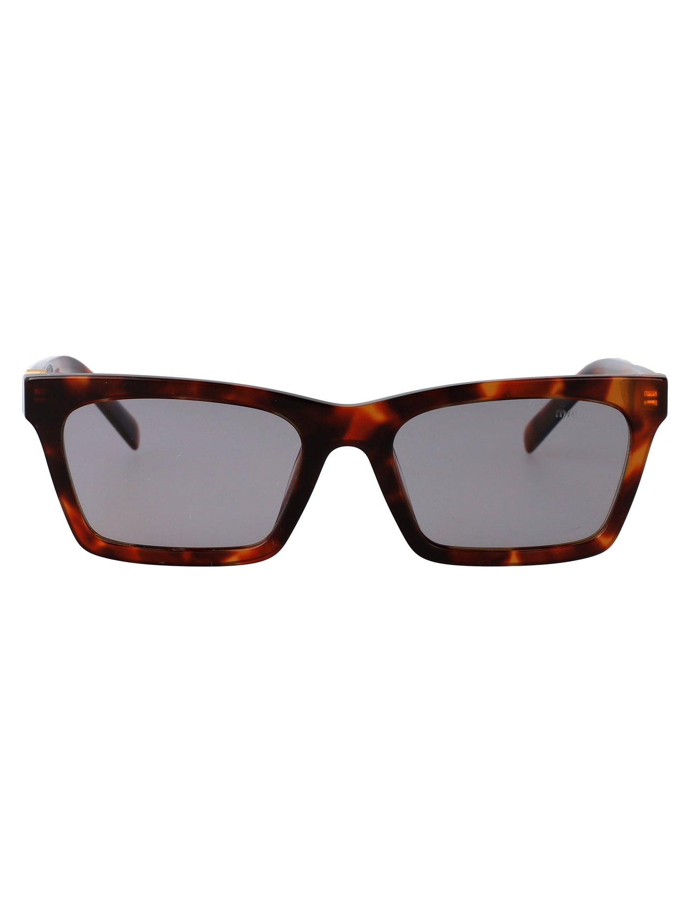 Miu Miu 0mu Tortoiseshell Acetate Sunglasses — Brown