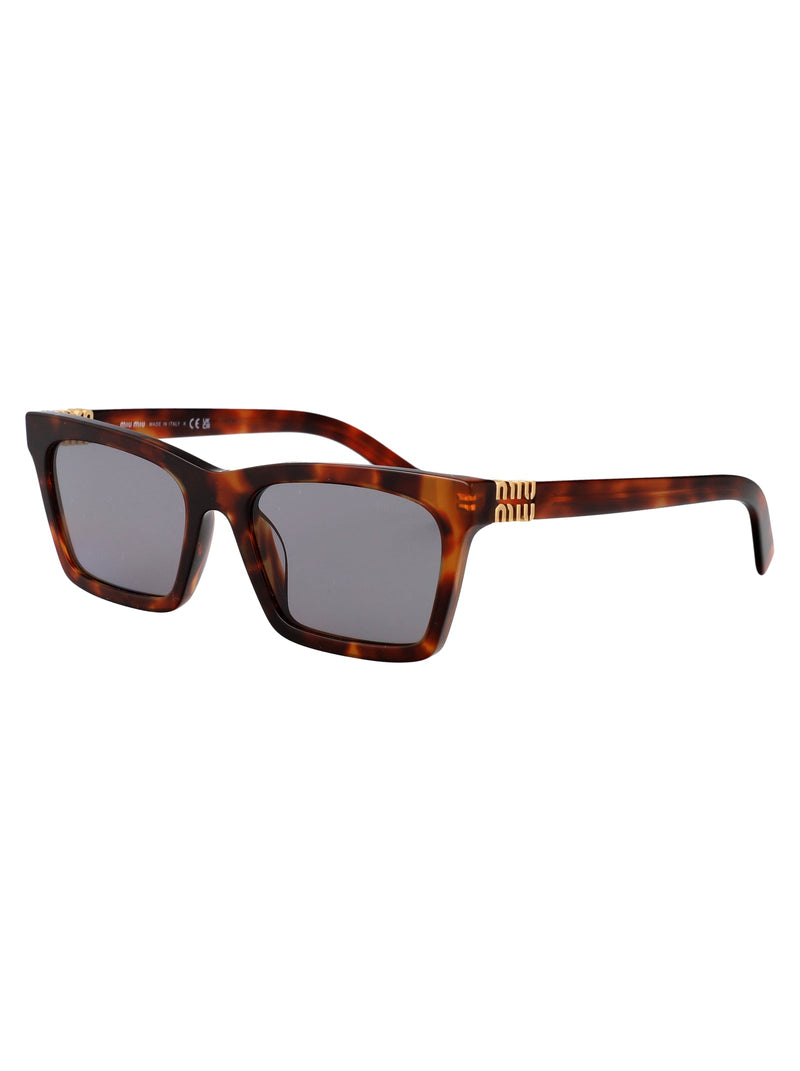 Miu Miu 0mu Tortoiseshell Acetate Sunglasses — Brown