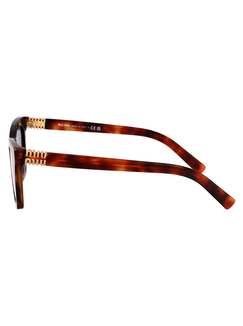 Miu Miu 0mu Tortoiseshell Acetate Sunglasses — Brown