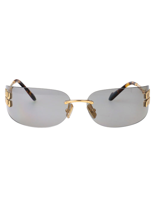Miu Miu 0mu Gold Metal Frame Sunglasses —