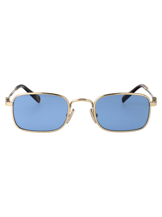 Miu Miu 0mu Metal Frame Sunglasses — Gold