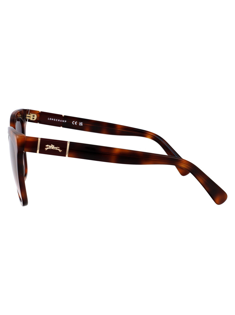 Longchamp Lo696s Tortoiseshell Acetate Sunglasses — Brown