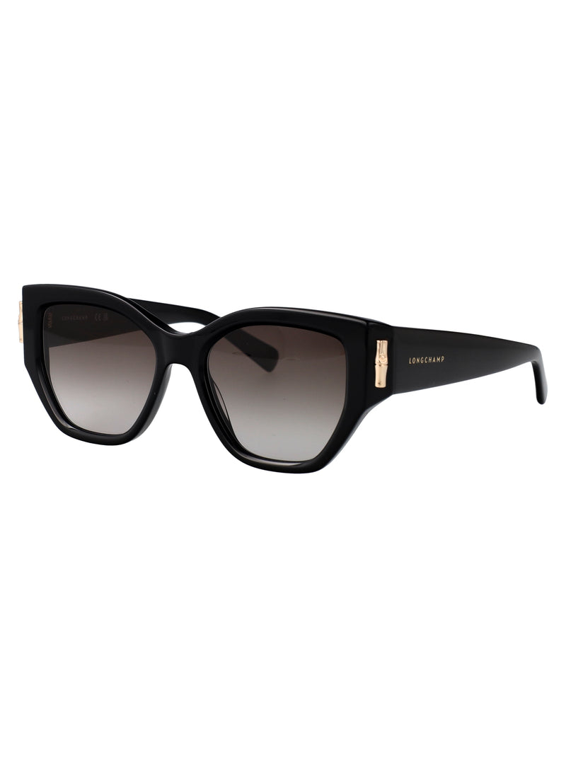 Longchamp Lo764s Black Acetate Cat-Eye Sunglasses —