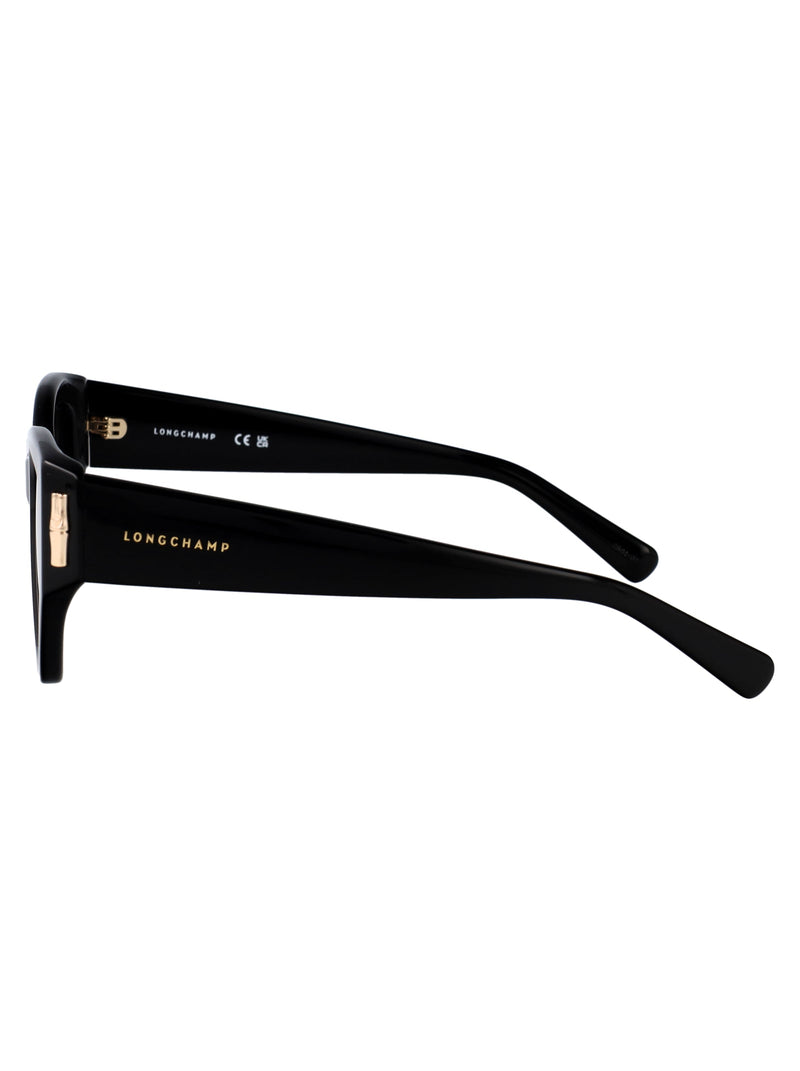 Longchamp Lo764s Black Acetate Cat-Eye Sunglasses —