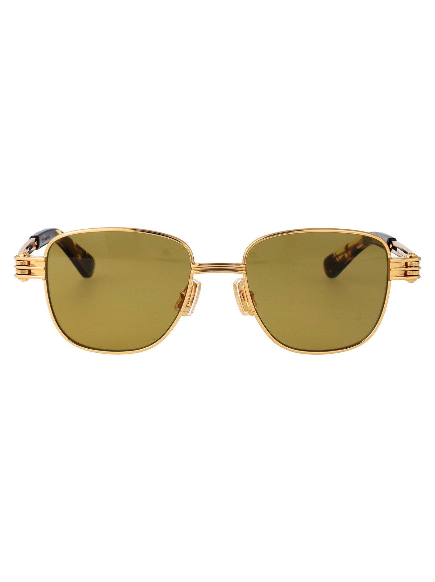 Bottega Veneta Bv1380s Gold-Tone Metal Sunglasses — Gold
