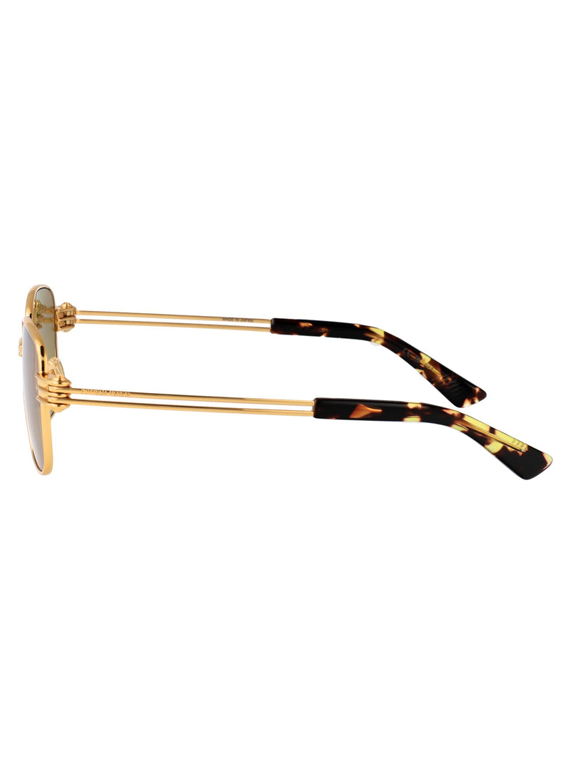Bottega Veneta Bv1380s Gold-Tone Metal Sunglasses — Gold