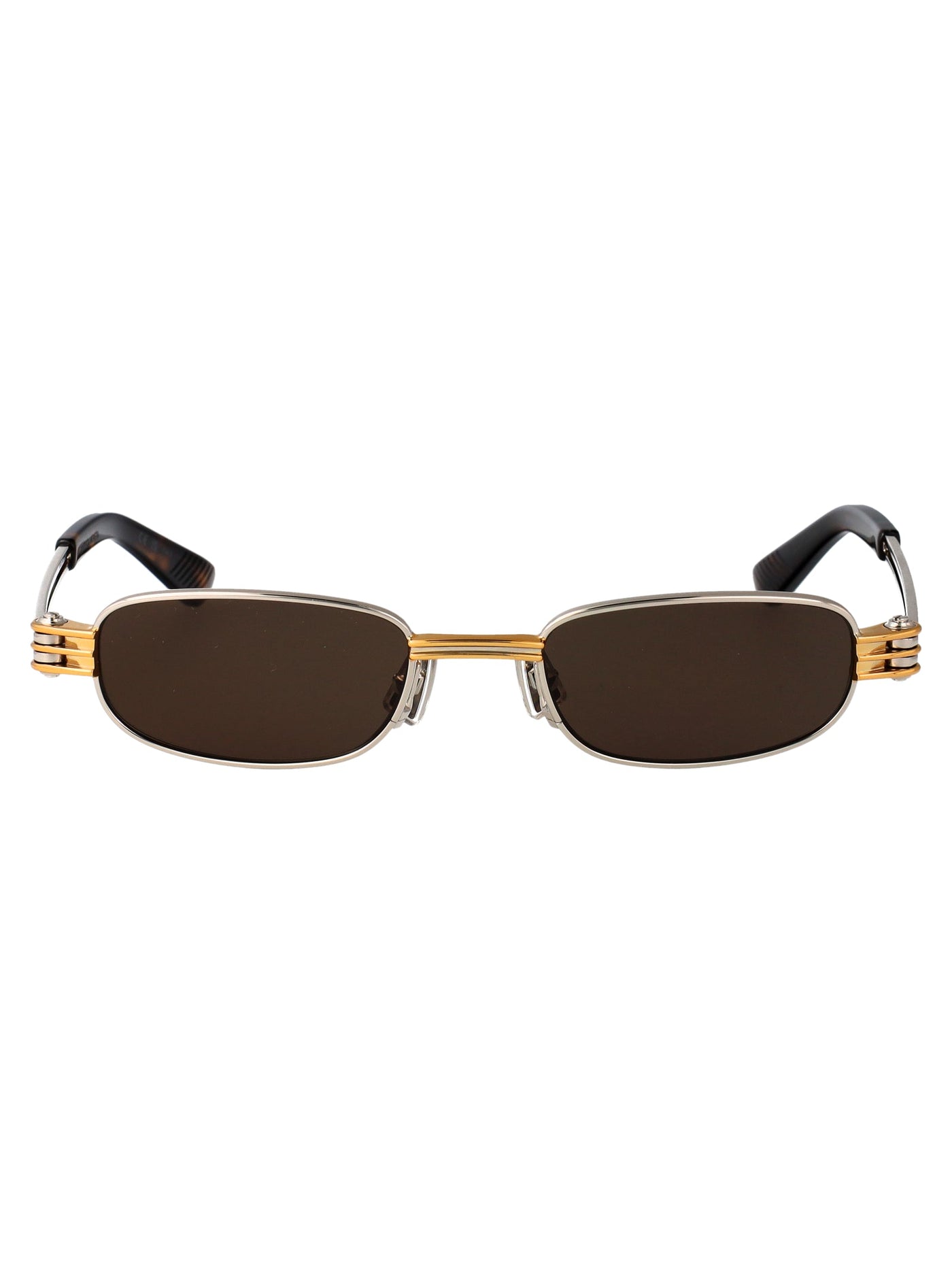 Bottega Veneta Bv1381s Sunglasses — Gold Metal