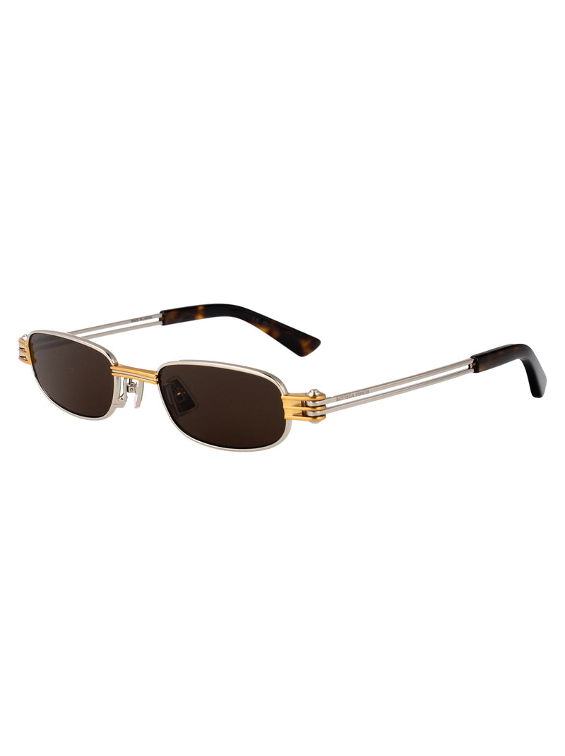 Bottega Veneta Bv1381s Sunglasses — Gold Metal