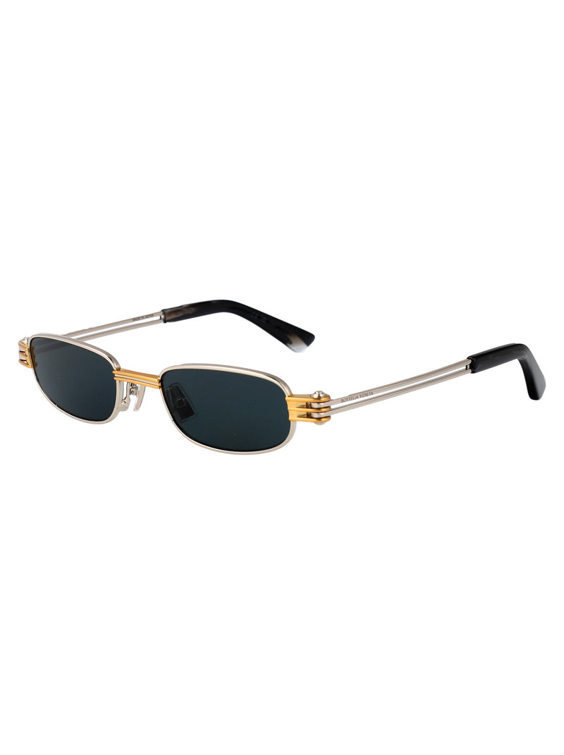 Bottega Veneta Bv1381s Metal Frame Sunglasses — Silver