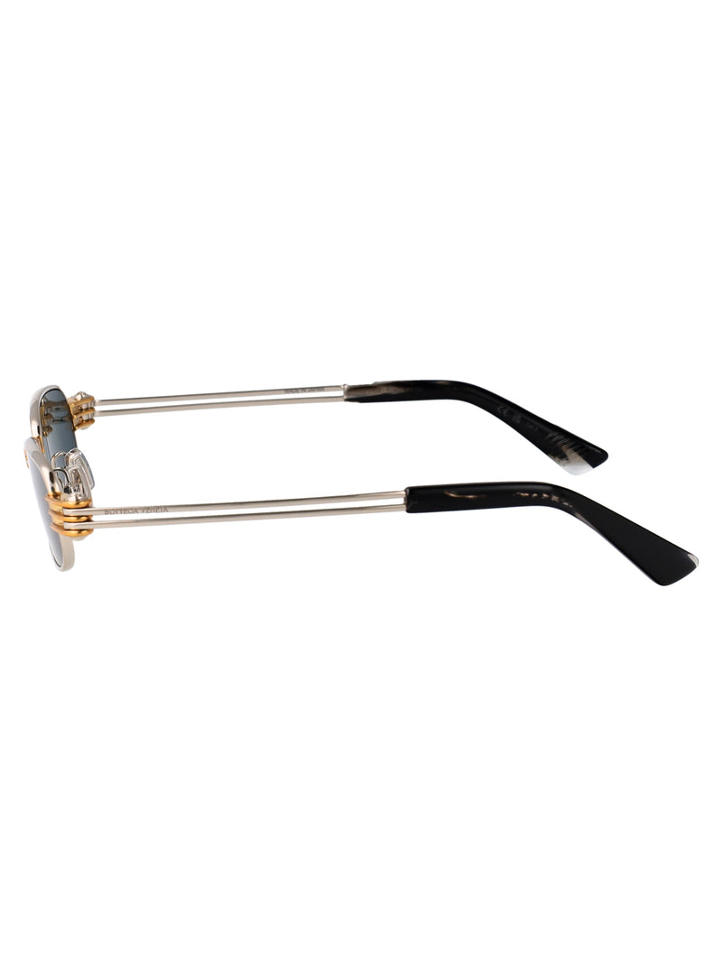 Bottega Veneta Bv1381s Metal Frame Sunglasses — Silver