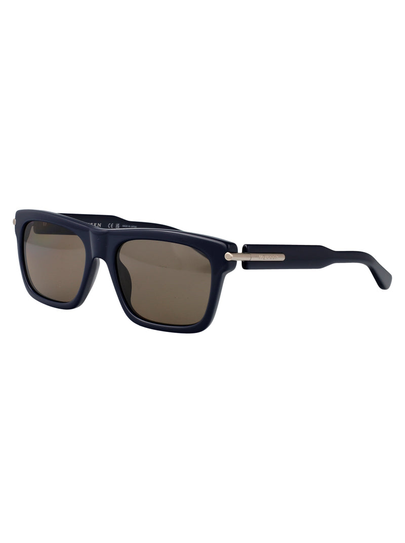 Alexander Mcqueen Am0495s Sunglasses — Blue Acetate