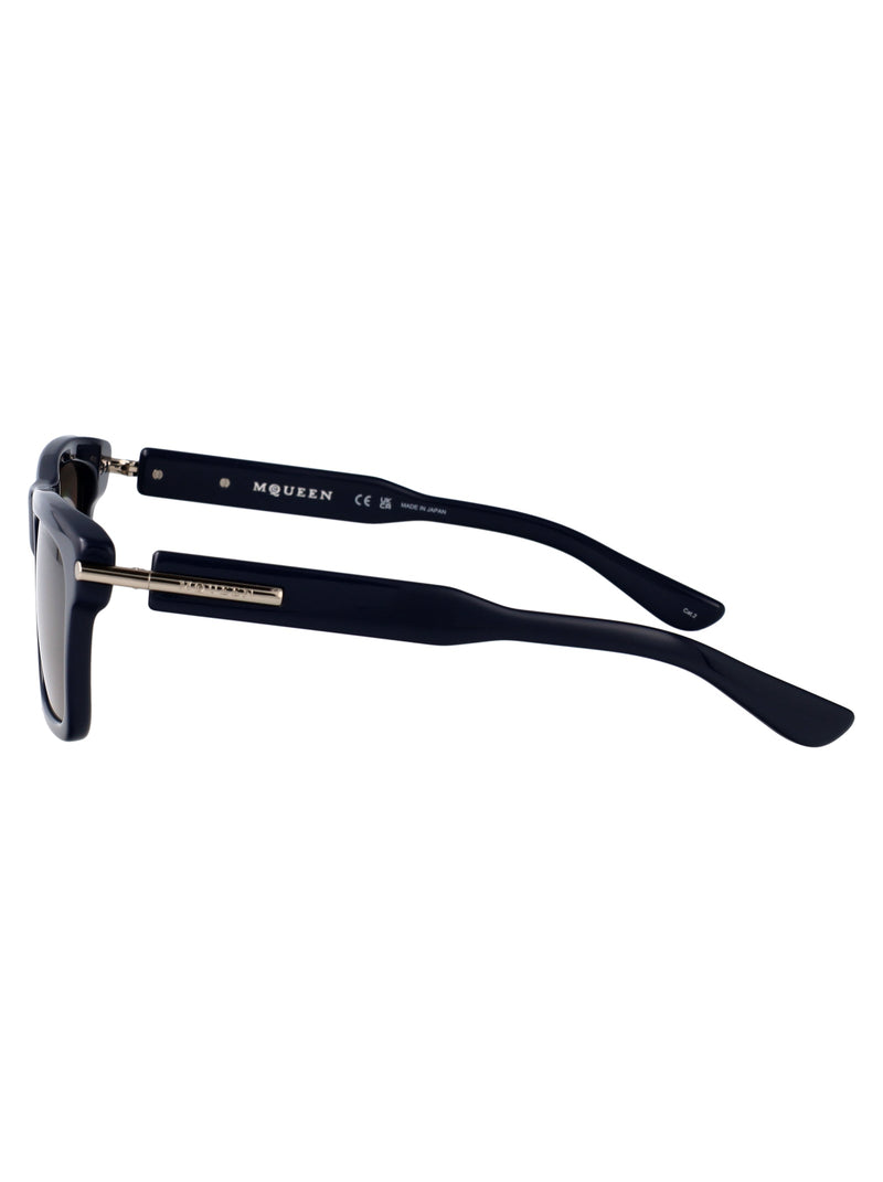 Alexander Mcqueen Am0495s Sunglasses — Blue Acetate