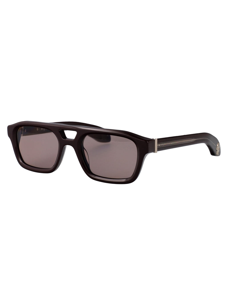 Alexander Mcqueen Am0505s Sunglasses — Brown Acetate