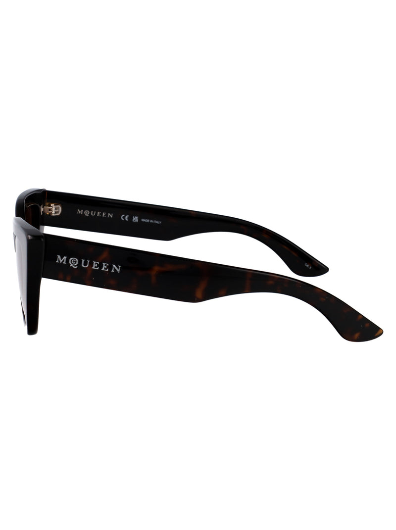 Alexander Mcqueen Am0507s Sunglasses — Brown Injected