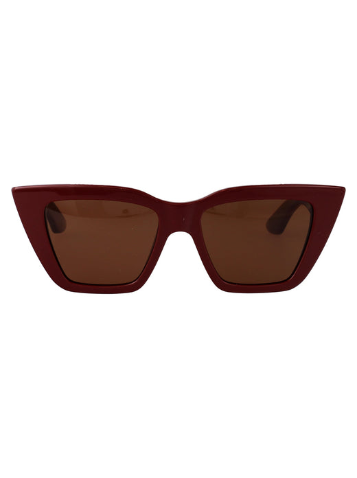 Alexander Mcqueen Am0507s Sunglasses — Burgundy Injected