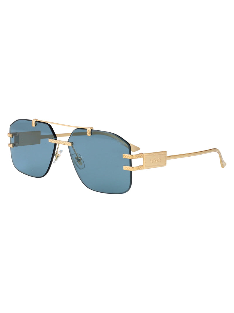 Versace 0ve2275 Metal Frame Sunglasses — Gold