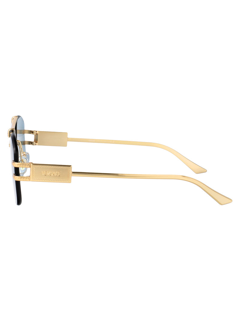 Versace 0ve2275 Metal Frame Sunglasses — Gold