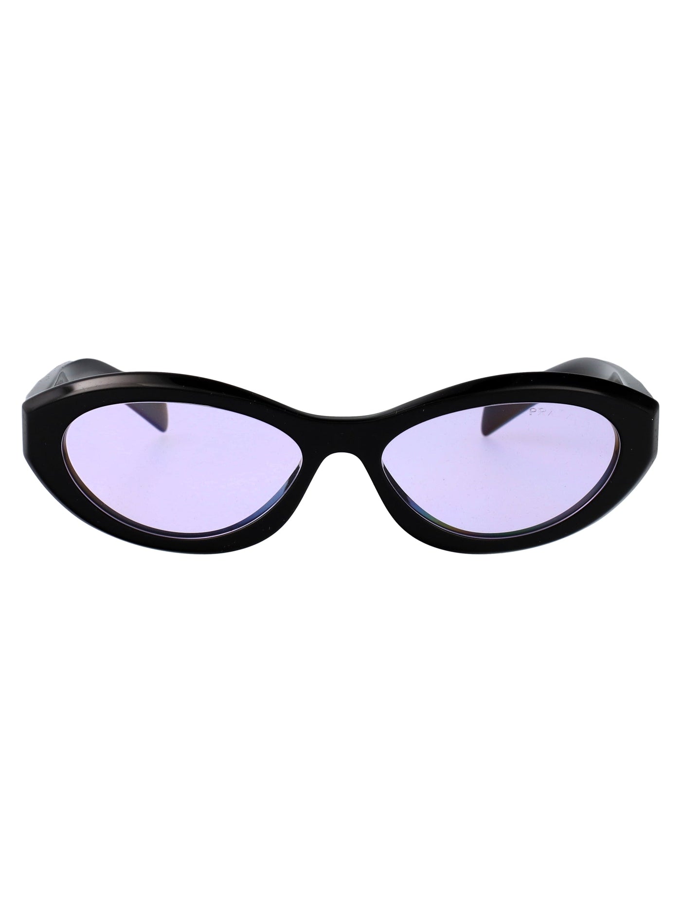 Prada 0pr Black Acetate Cat-Eye Sunglasses —