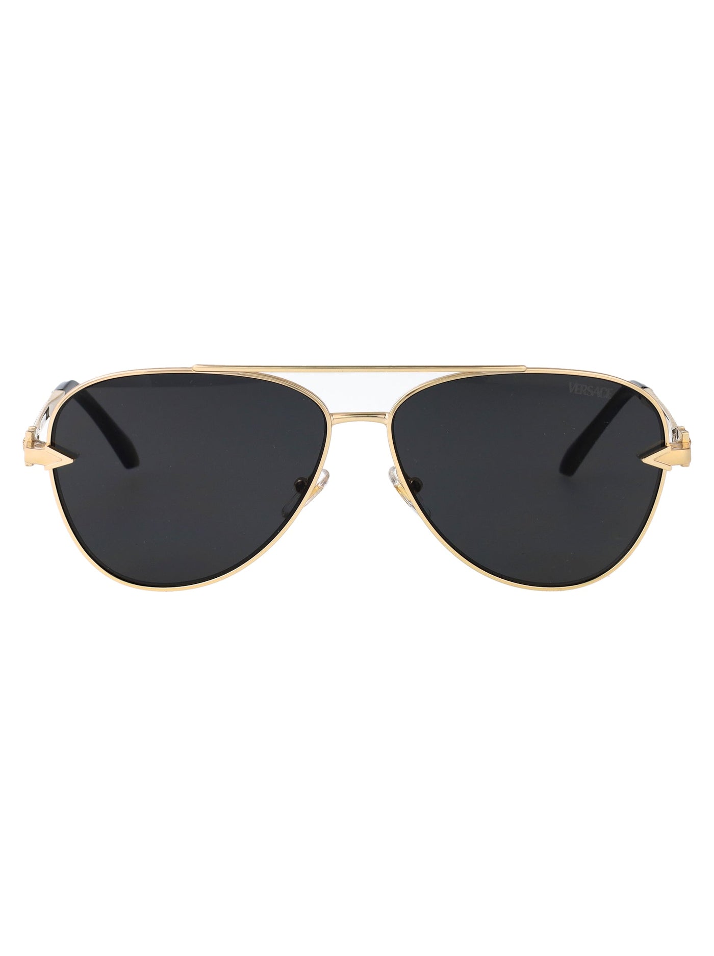 Versace 0ve2283 Gold-Tone Metal Aviator Sunglasses — Gold