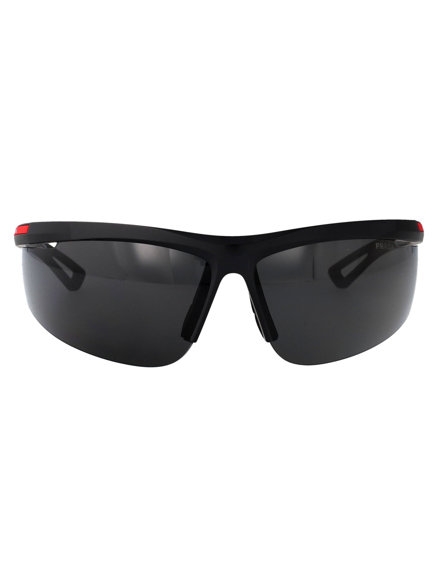 Prada 0ps Shield Matte Black Injected Sunglasses —