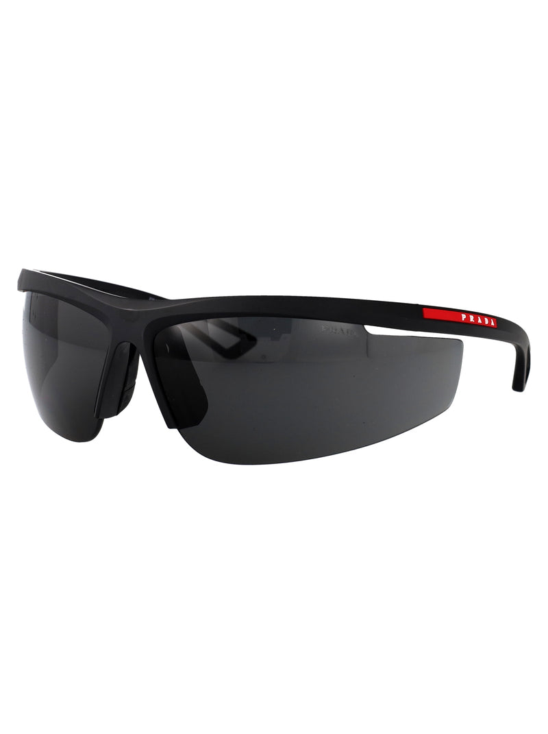 Prada 0ps Shield Matte Black Injected Sunglasses —