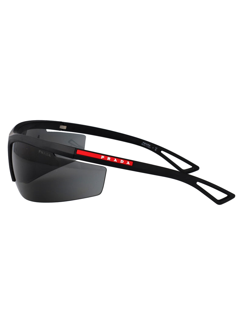 Prada 0ps Shield Matte Black Injected Sunglasses —