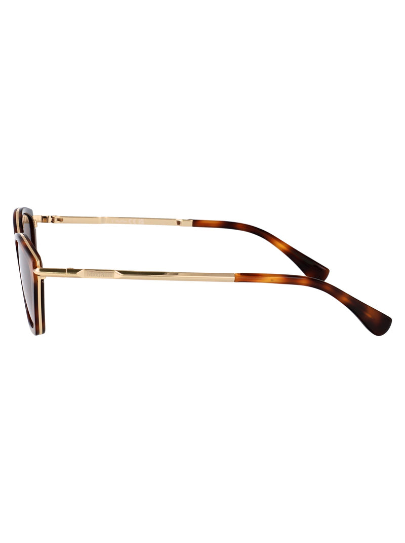 Max Mara Mm0162 Sunglasses — Havana Acetate