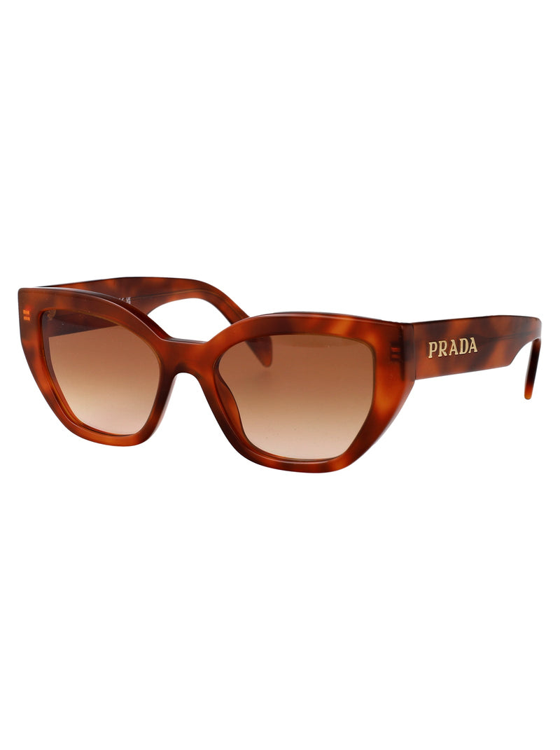 Prada 0pr Tortoiseshell Acetate Sunglasses — Cognac