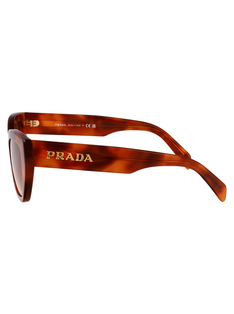 Prada 0pr Tortoiseshell Acetate Sunglasses — Cognac