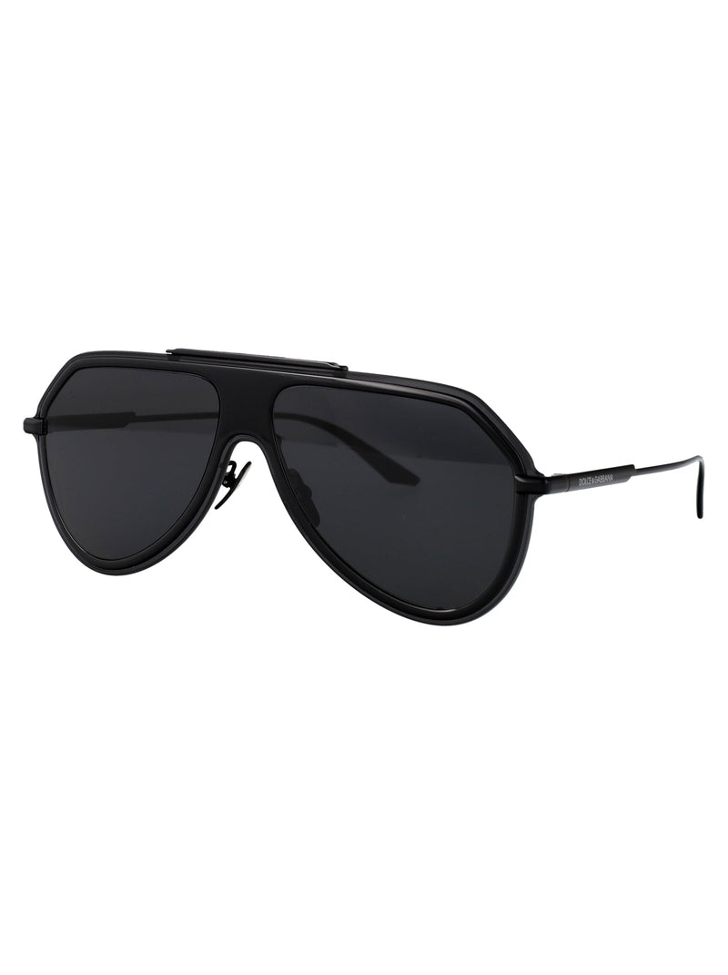Dolce & Gabbana 0dg2309 Metal Frame Sunglasses — Black