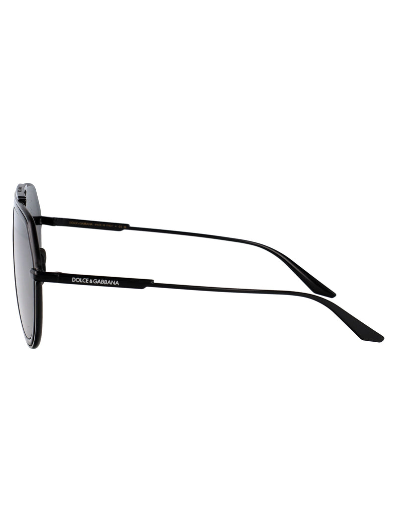 Dolce & Gabbana 0dg2309 Metal Frame Sunglasses — Black