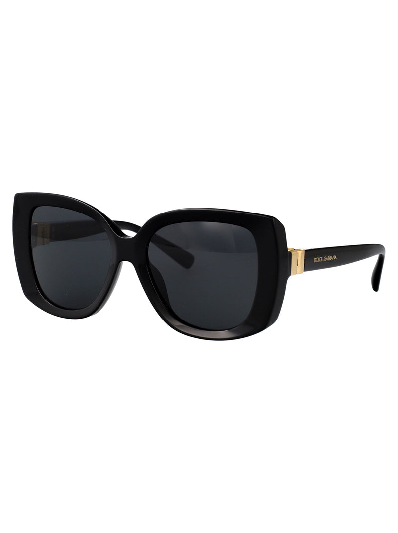 Dolce & Gabbana 0dg4495 Dark Tinted Acetate Sunglasses — Black