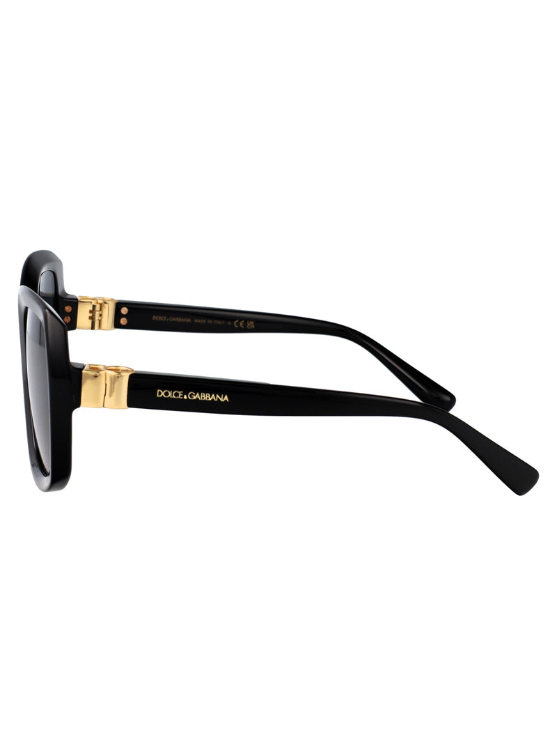 Dolce & Gabbana 0dg4495 Dark Tinted Acetate Sunglasses — Black