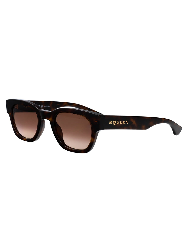 Alexander Mcqueen Am0530s Injected Acetate Sunglasses — Brown