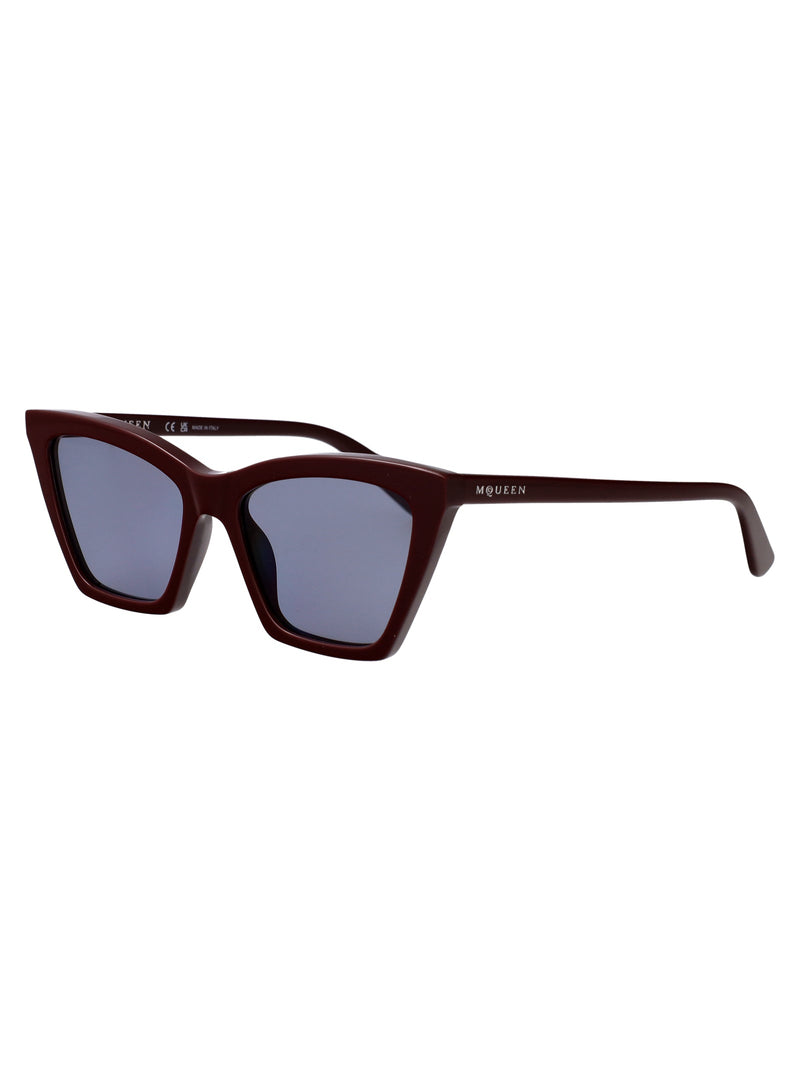 Alexander Mcqueen Am0536s Cat-Eye Acetate Sunglasses — Red